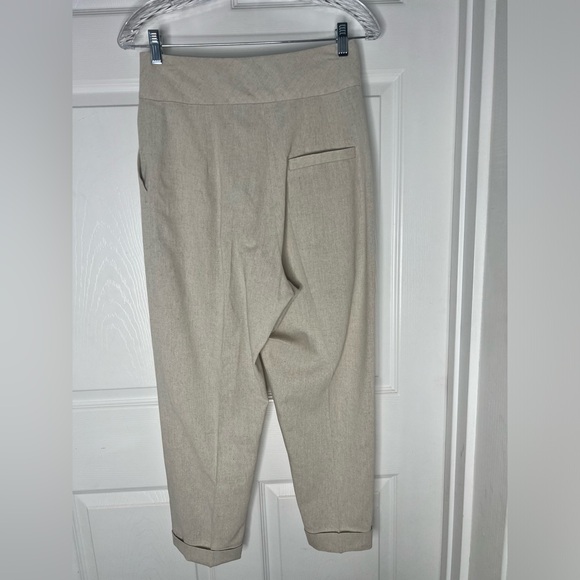 Bambah Linen Cropped Cuffed Pants - Picture 4 of 9